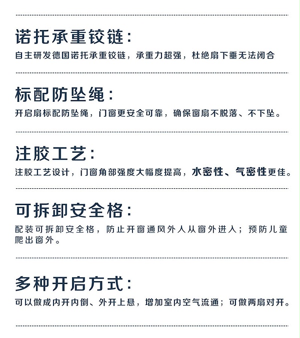 铝合金平开窗十大品牌